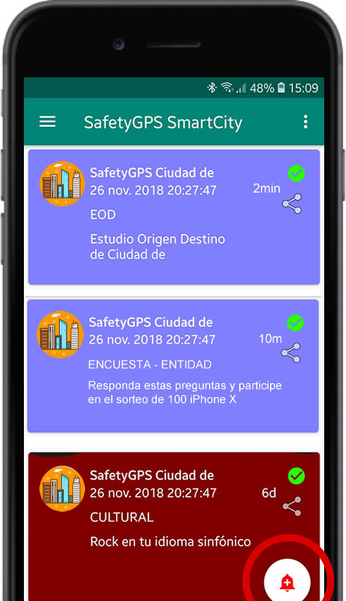 smartcity_send_alert_icon Estado de la ciudad
